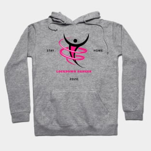 Stay Home Lockdown Dancer Pink/Black Hoodie